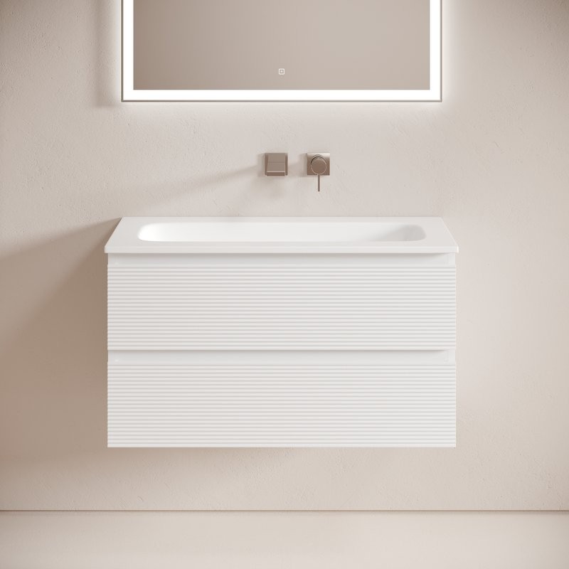 Тумба под раковину Sancos подвесная Folk 2я цв. Bianco FL90W