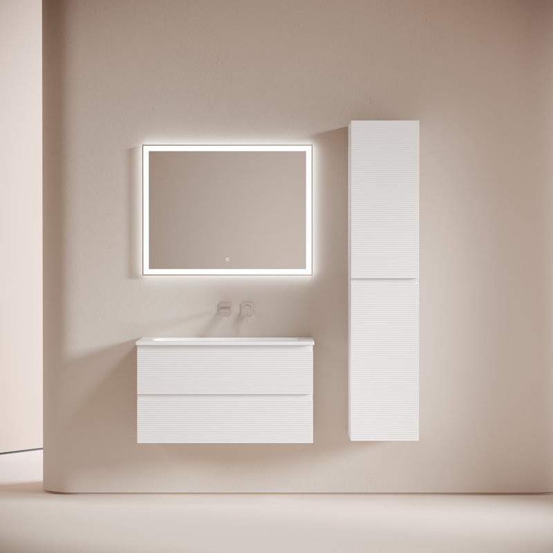 Тумба под раковину Sancos подвесная Folk 2я цв. Bianco FL90W