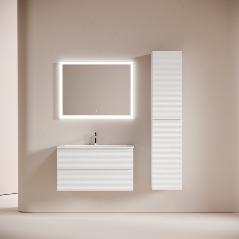 Тумба под раковину Sancos подвесная Folk 2я цв. Bianco FL90W