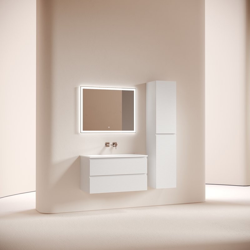 Тумба под раковину Sancos подвесная Folk 2я цв. Bianco FL90W