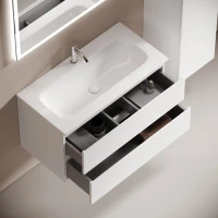 Тумба под раковину Sancos подвесная Folk 2я цв. Bianco FL90W