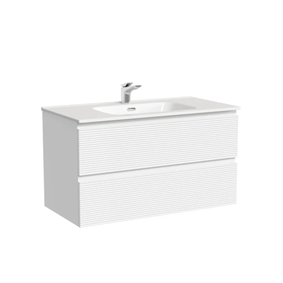 Тумба под раковину Sancos подвесная Folk 2я цв. Bianco FL90W