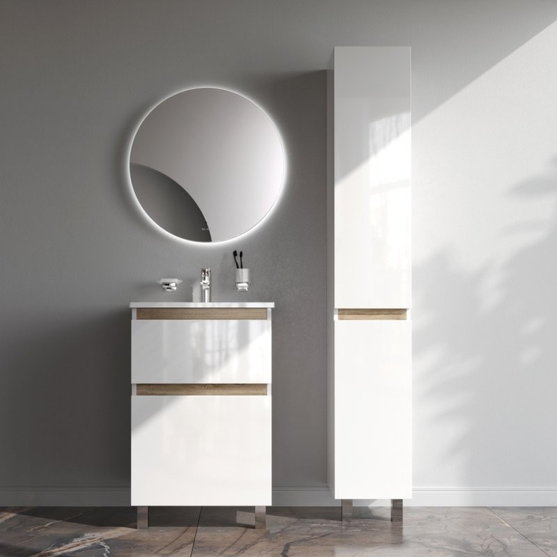 Тумба с раковиной AM.PM X-Joy 55, напольная, белый глянец