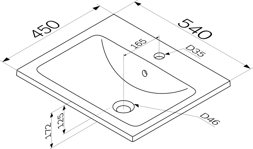 Тумба с раковиной AM.PM X-Joy 55, напольная, белый глянец