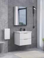 Мебель для ванной комнаты Comforty Лима 60П2 подвесная, матовая белая