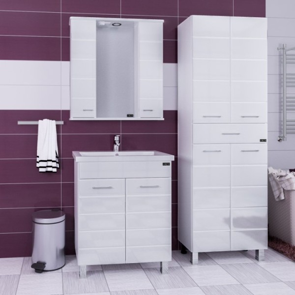 Мебель для ванной комнаты СаНта Омега 70 напольная, 2 дверцы