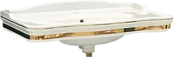 Мебельная раковина Creavit Antik 80, декор золото