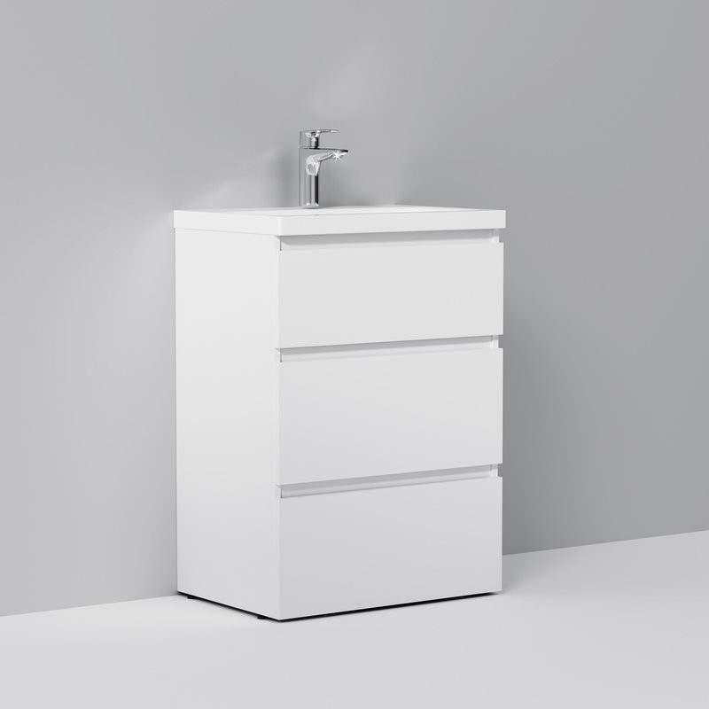 Мебель для ванной комнаты AM.PM Gem S 60 напольная + F90A02100 + A9034200 + A9034300 + A9035600