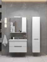 Тумба с раковиной SanStar Ориана 80 подвесная, раковина Cersanit Como 80