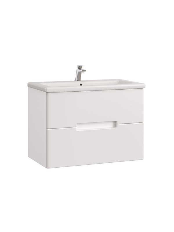 Тумба с раковиной SanStar Ориана 80 подвесная, раковина Cersanit Como 80