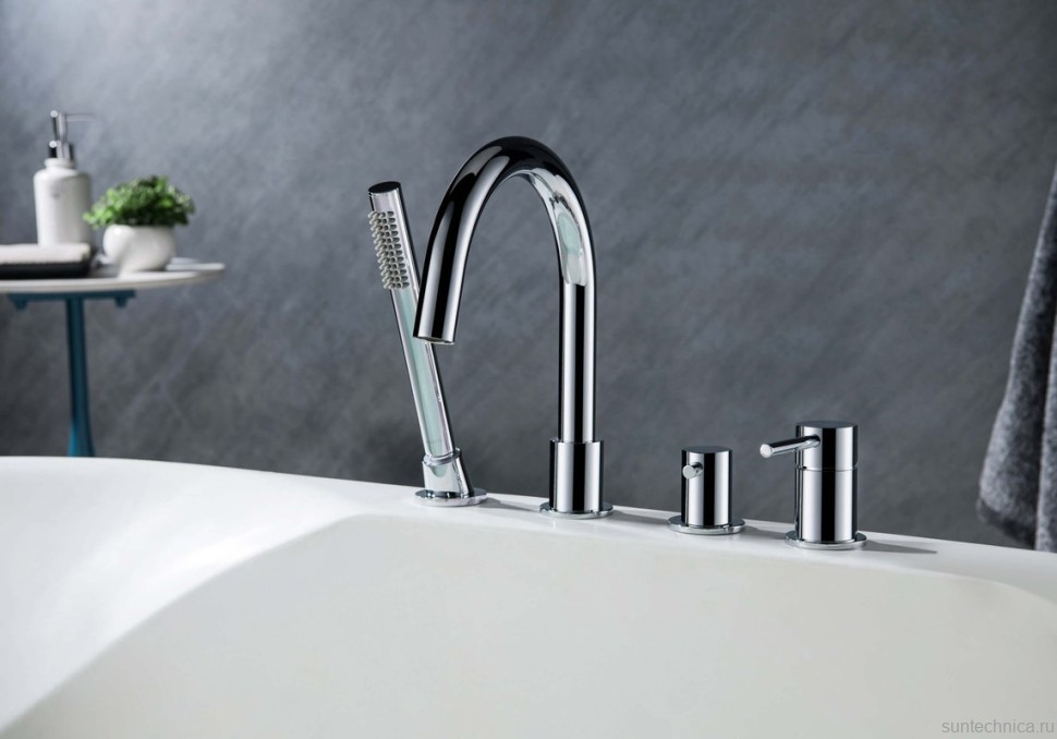 Смеситель на борт ванны AQUATEK Европа AQ1348CR хром