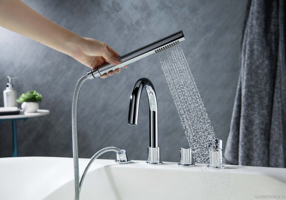 Смеситель на борт ванны AQUATEK Европа AQ1348CR хром