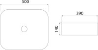 Накладная раковина IDDIS Bridge BRIBM05i27 черная