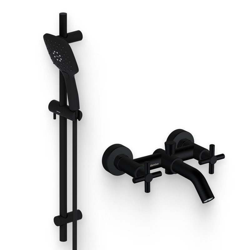 Душевой комплект Смеситель Damixa RedBlu Neo Classic 241000000 + Гарнитур Galaxy