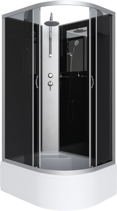 Душевая кабина Niagara Classic NG-2510-14LBKT 120х80 см, без крыши, с тропическим душем