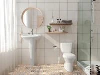 Раковина Santek Бриз 1WH110460 55 с пьедесталом Раковина Santek Бриз 1WH110460 55 с пьедесталом