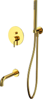 Душевой комплект WHITECROSS Y YSET06GL С ВНУТРЕННЕЙ ЧАСТЬЮ, золото