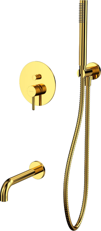 Душевой комплект WHITECROSS Y YSET06GL С ВНУТРЕННЕЙ ЧАСТЬЮ, золото