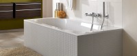Акриловая ванна Villeroy & Boch Oberon UBQ180OBE2V-01 180x80 см, встраиваемая, цвет альпийский белый, на ножках