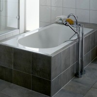 Акриловая ванна Villeroy & Boch Oberon UBQ180OBE2V-01 180x80 см, встраиваемая, цвет альпийский белый, на ножках