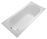 Акриловая ванна Villeroy & Boch Oberon UBQ180OBE2V-01 180x80 см, встраиваемая, цвет альпийский белый, на ножках