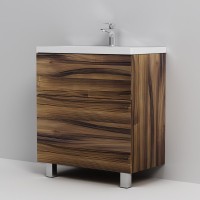 Мебель для ванной комнаты AM.PM Gem 75 напольная, с 2 ящиками, орех
