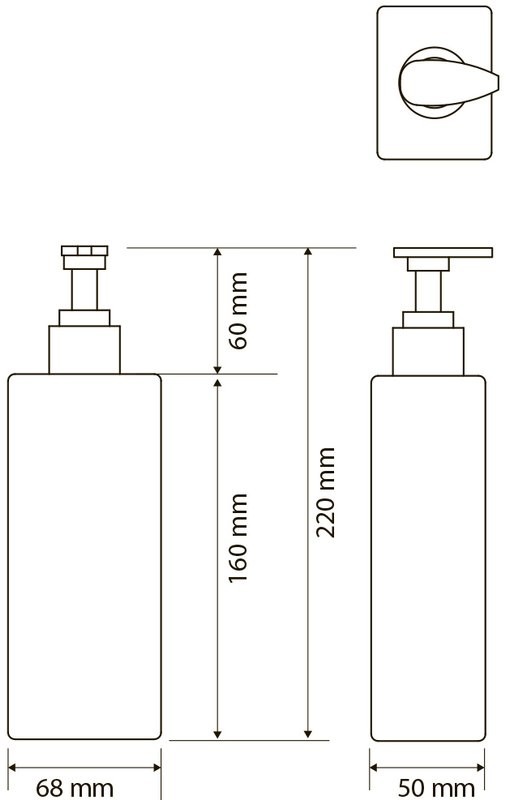 Дозатор для жидкого мыла Bemeta Hotel 131567704 настольный