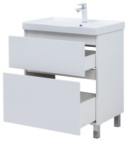 Тумба под раковину Aquanet Вега 70 690x460x790 напольная белый глянец