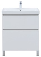 Тумба под раковину Aquanet Вега 70 690x460x790 напольная белый глянец