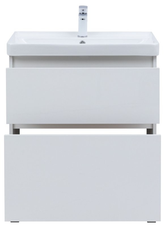 Тумба под раковину Aquanet Вега 70 690x460x790 напольная белый глянец