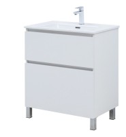 Тумба под раковину Aquanet Вега 70 690x460x790 напольная белый глянец