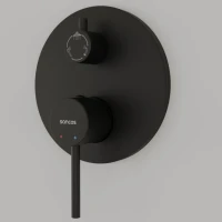 Душевой комплект Sancos Select SC3004MB черный матовый, С ВНУТРЕННЕЙ ЧАСТЬЮ