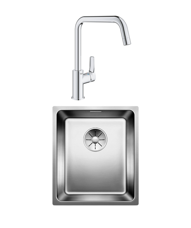 Комплект Мойка Blanco Andano 340-U + Смеситель Grohe Eurosmart