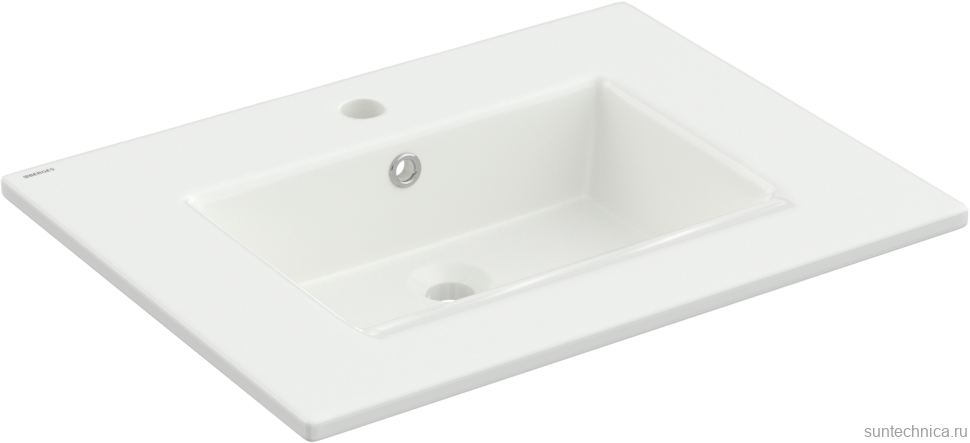 Раковина Berges Ego 61x48, глянцевая белая