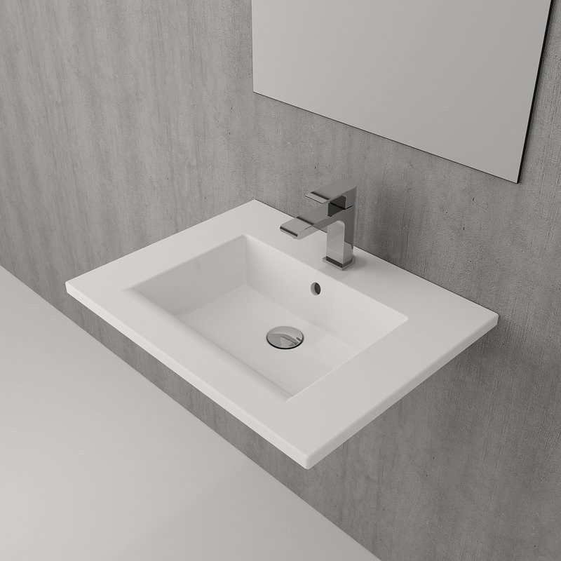 Раковина Berges Ego 61x48, глянцевая белая