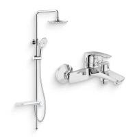 Душевой комплект Смеситель IDDIS Ray RAYSB02i02WA + Стойка RAYSW3Fi76 Душевой комплект Смеситель IDDIS Ray RAYSB02i02WA + Стойка RAYSW3Fi76