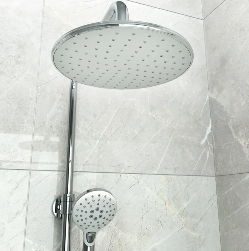 Душевой комплект Смеситель IDDIS Ray RAYSB02i02WA + Стойка RAYSW3Fi76