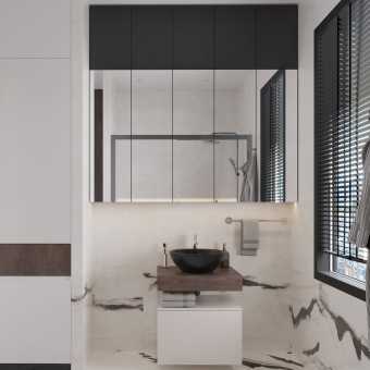 Мебель для ванной VitrA Ольборг 60: столешница 60, без отверстий, дуб карпентер + тумба 60