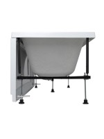 Акриловая ванна Aquanet Agata 352894 170x70 см, пристенная, белая, с каркасом