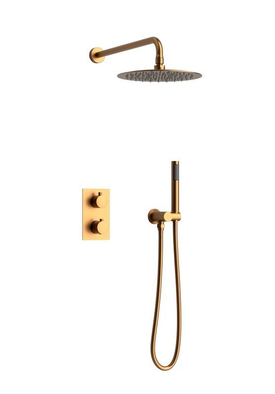 Душевой комплект AltroBagno Unione AltroBagnoUnione040410BC С ВНУТРЕННЕЙ ЧАСТЬЮ, матовая медь
