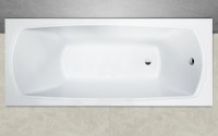 Ванна из искусственного камня Marmo Bagno Элза 170x75 см, встраиваемая, белая, на ножках