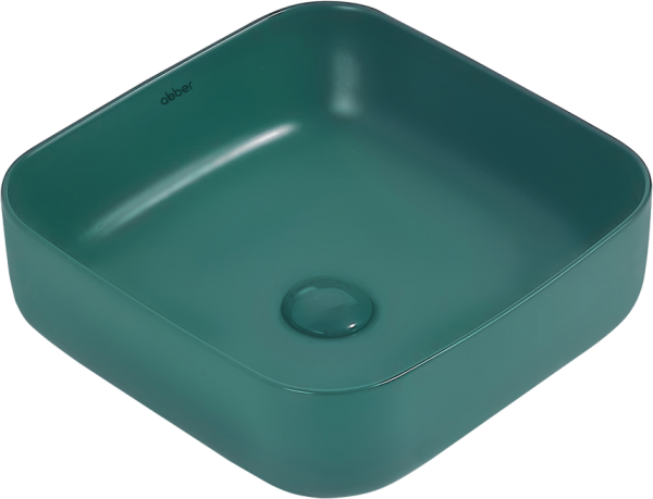 Накладная раковина Abber Rechteck AC2211MBG матовая темно-зеленая