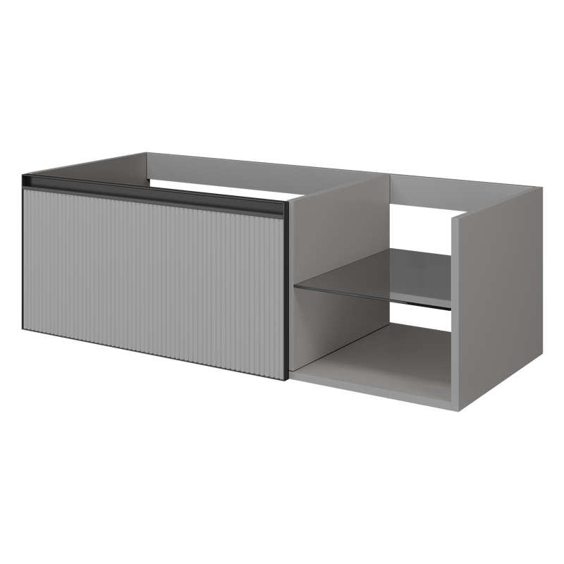 Тумба под раковину без столешницы Armadi Art Quatro 6 120 luna fuga, профиль anthracite