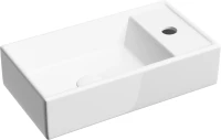 Раковина маленькая в туалет Ceramicanova Element CN6051L белый глянцевый