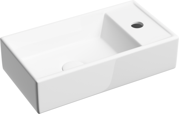 Раковина маленькая в туалет Ceramicanova Element CN6051L белый глянцевый