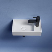 Раковина маленькая в туалет Ceramicanova Element CN6051L белый глянцевый