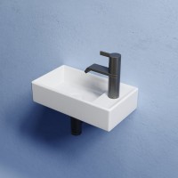 Раковина маленькая в туалет Ceramicanova Element CN6051L белый глянцевый