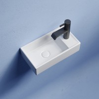 Раковина маленькая в туалет Ceramicanova Element CN6051L белый глянцевый
