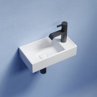 Раковина маленькая в туалет Ceramicanova Element CN6051L белый глянцевый
