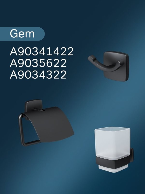 Дозатор для жидкого мыла AM.PM Gem A9036922 настенный, черный